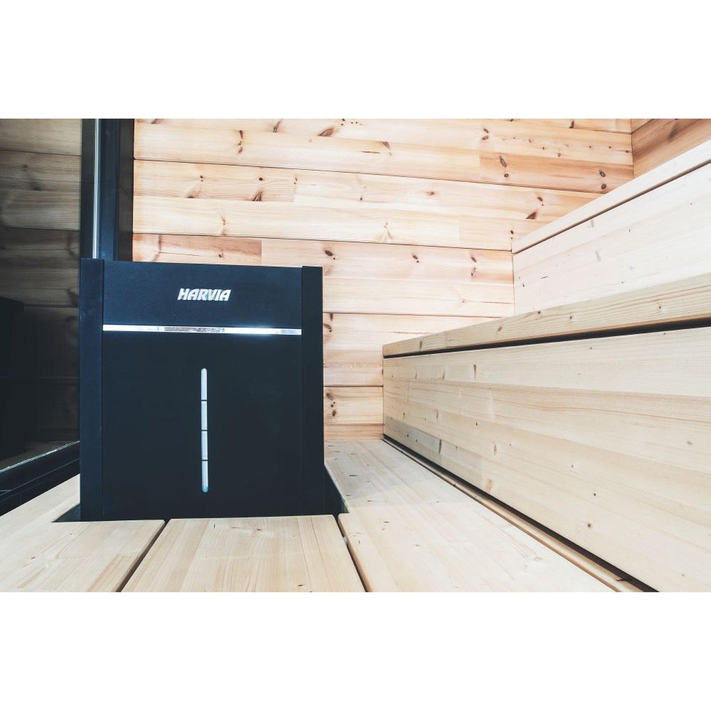 Harvia Virta Combi 10.5 kW 240V 1PH Black Stainless Steel Electric Sauna Heater