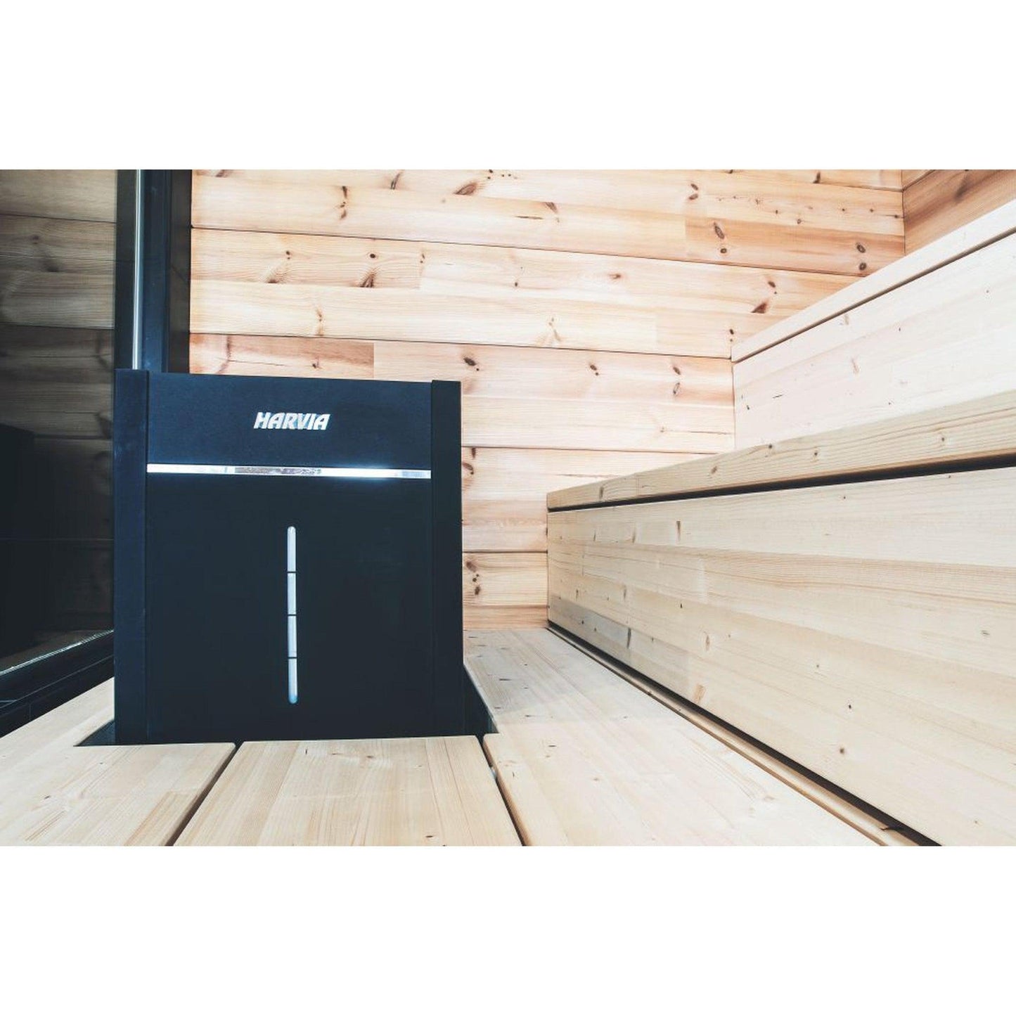 Harvia Virta Combi 9 kW 240V 1PH Black Stainless Steel Electric Sauna Heater