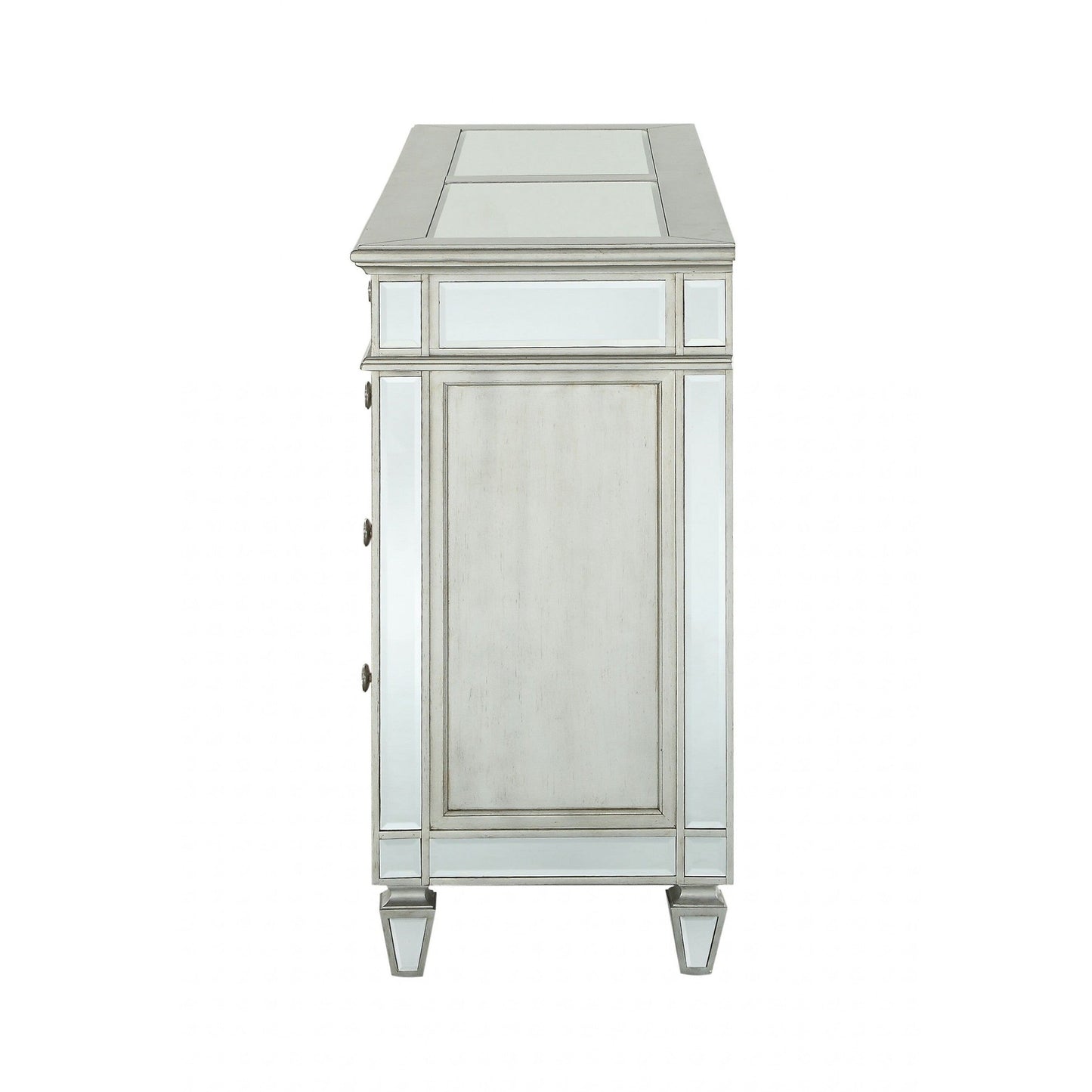 HomeRoots 20' x 68' x 41' Mirrored Wood Dresser