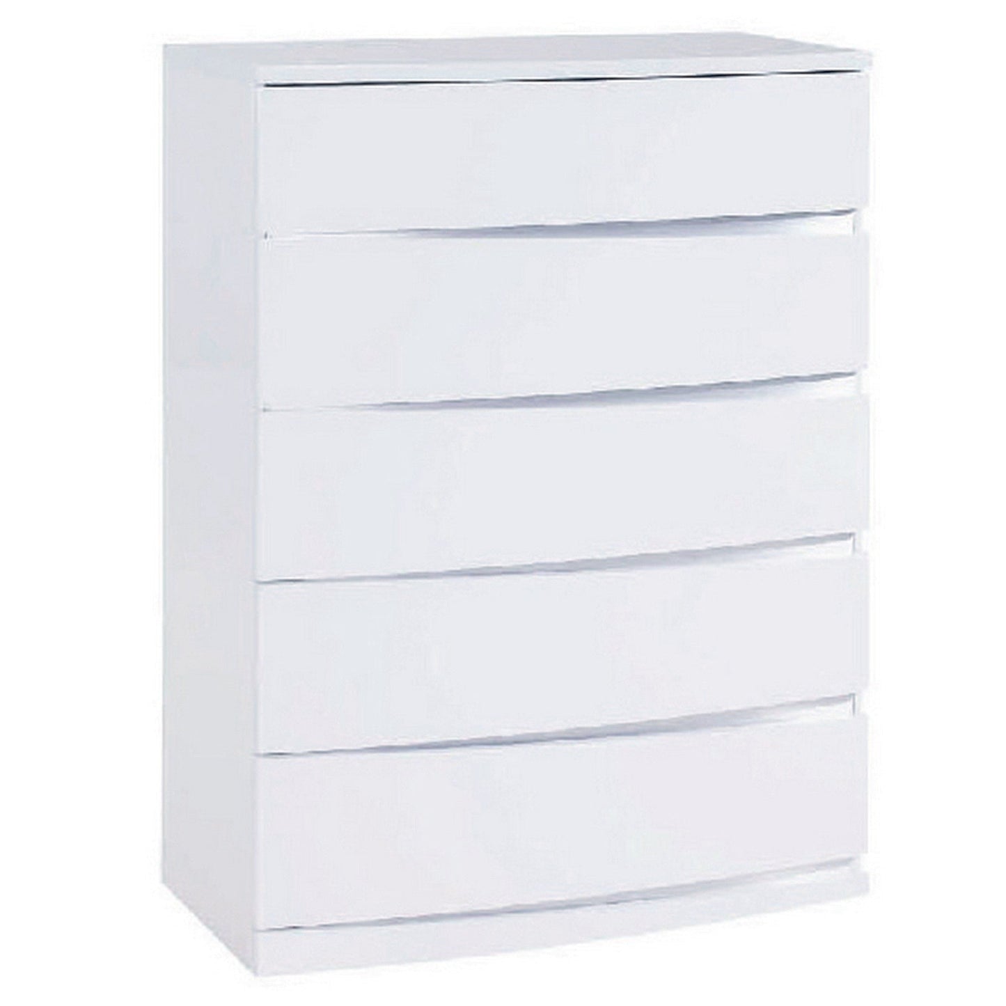 HomeRoots 32" Exquisite White High Gloss Cabinet