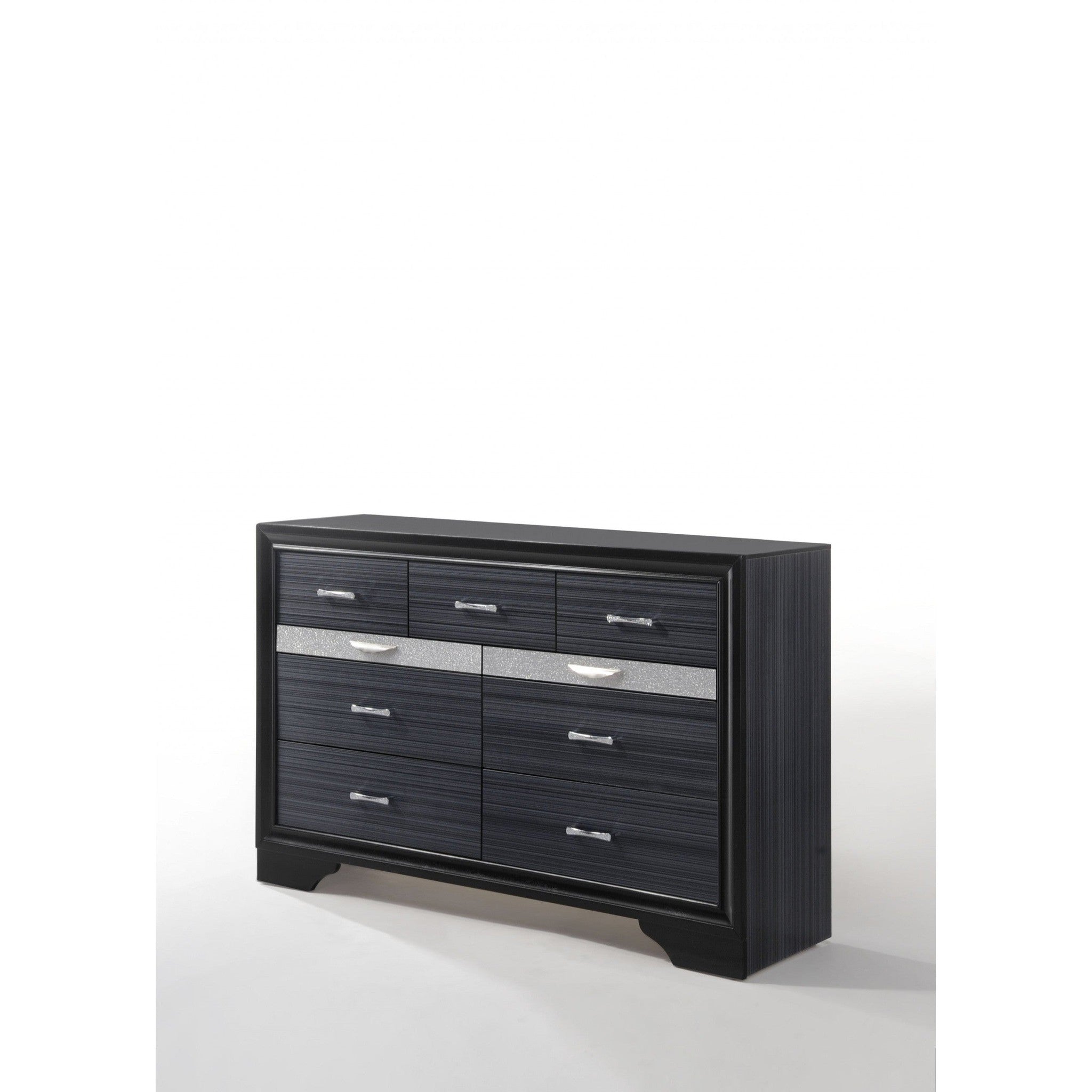 contemporary black dresser Ashbourne Black 6 Drawer Dresser