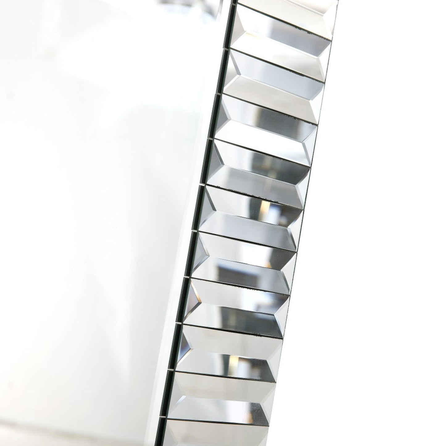 HomeRoots Antiqued Silver Finish Wall Mirror