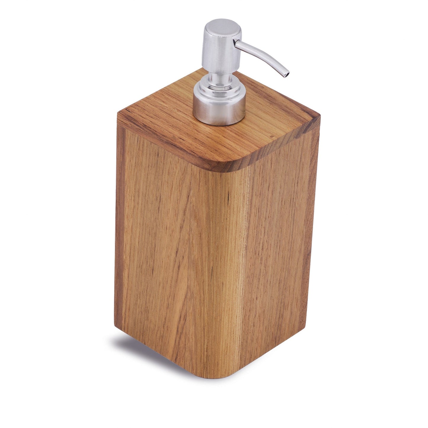 HomeRoots Designer Genuine Teak Soap Dispenser