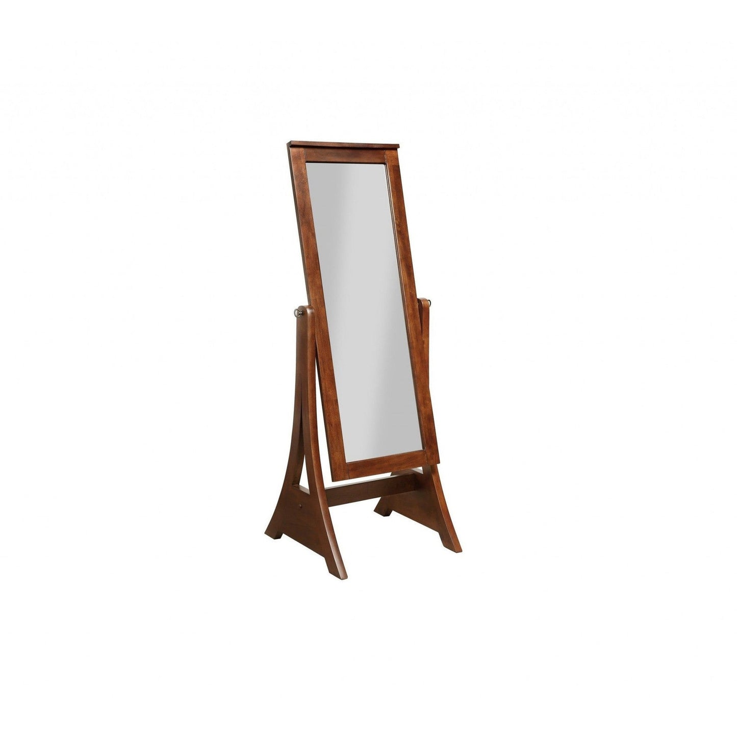 HomeRoots Eiffel Brown Wood Rectangle Standing Mirror