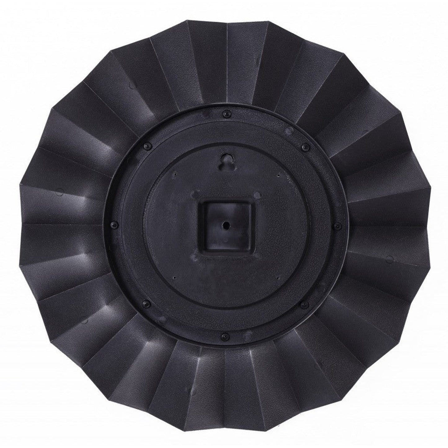 HomeRoots Silver Glass Round Ruffle Mirror