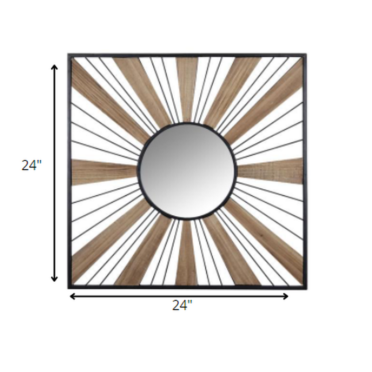 HomeRoots Sunray Themed Wall Mirror