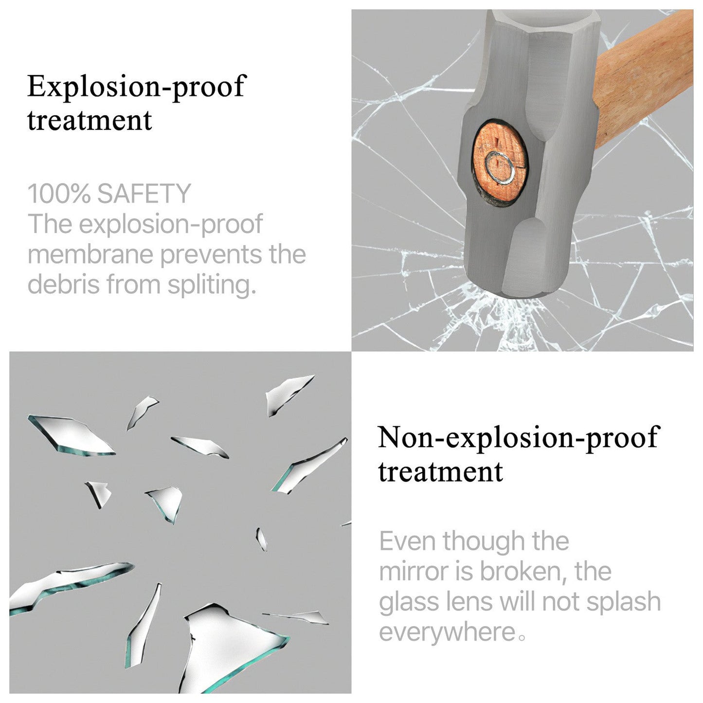 HomeRoots Thick Border White Wall Mirror