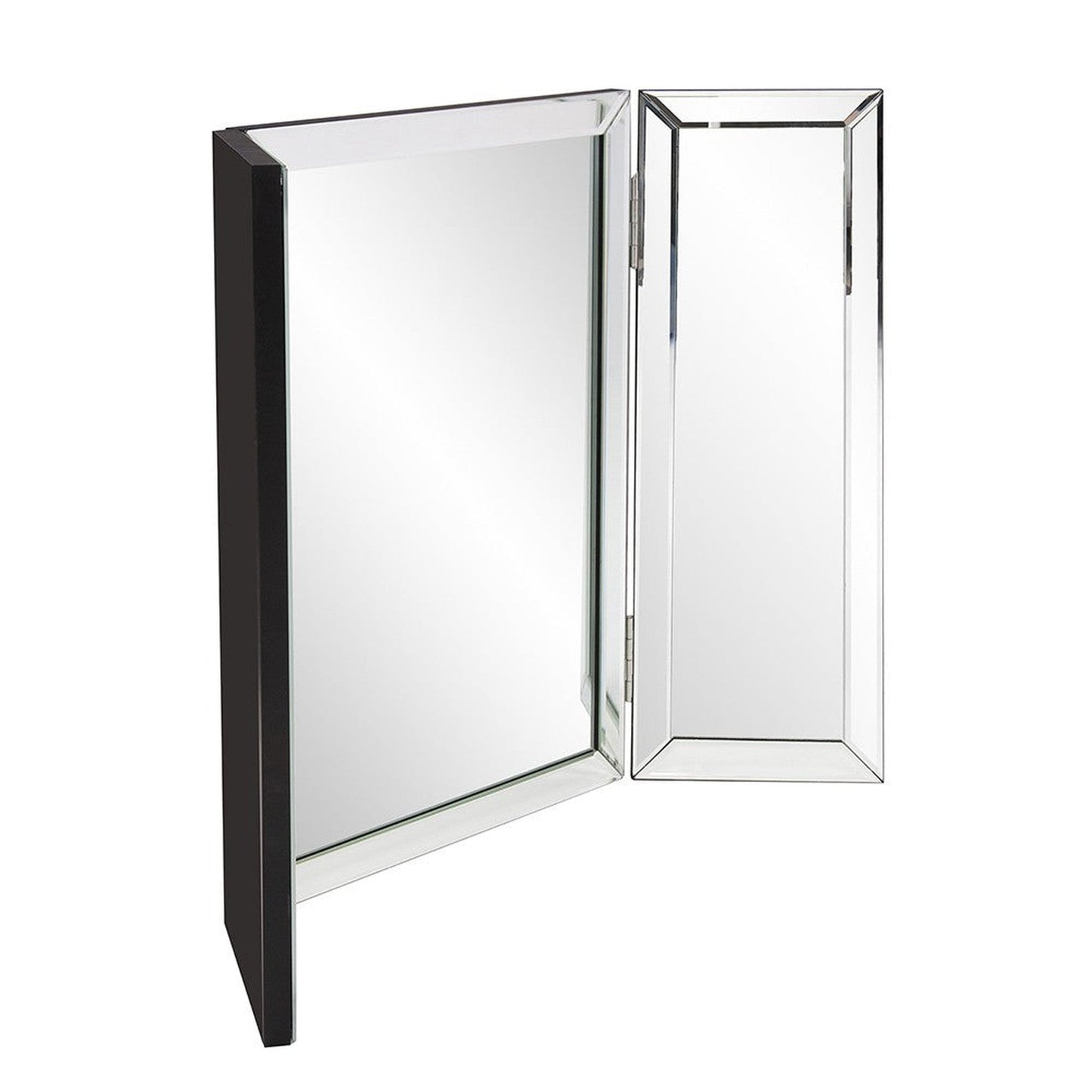 HomeRoots Three Part Hinged Vanity Tabletop Mirror
