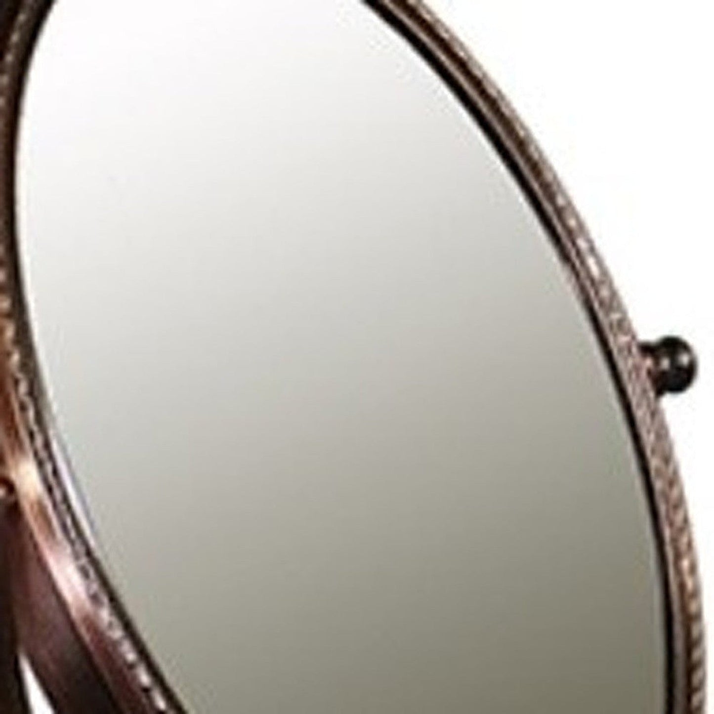 HomeRoots Vintage Style Copper 3X Magnification Vanity Mirror