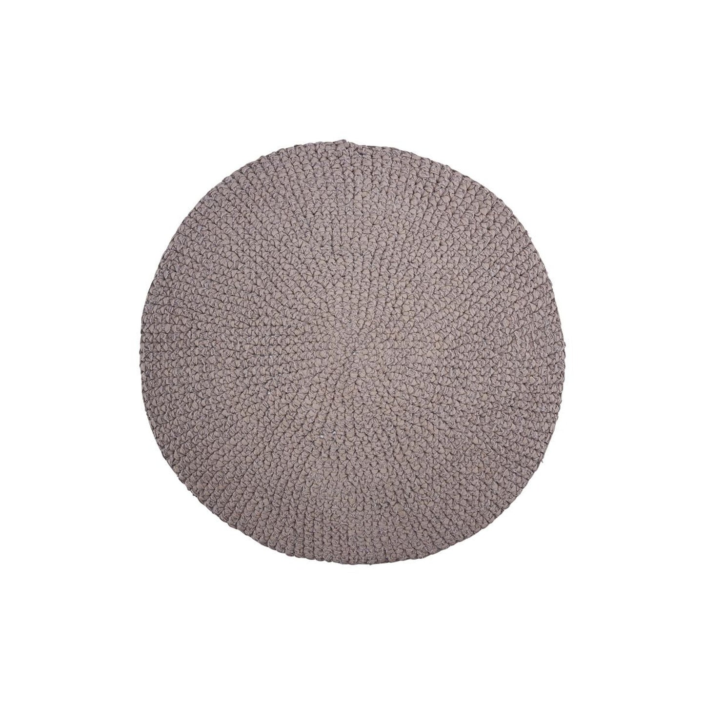 House Doctor Crochet Rug in Grey Finish