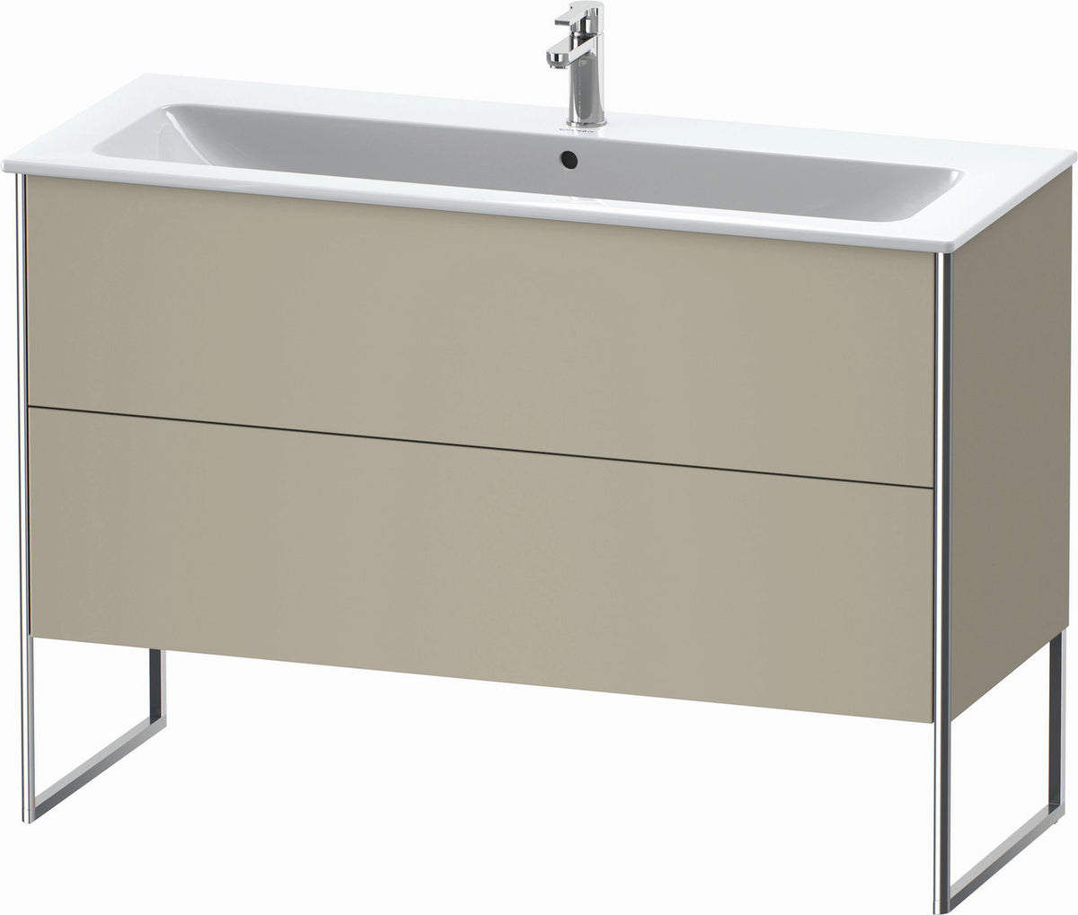 Duravit XSquare 48" Taupe Two Drawer Floorstanding Vanity Unit (XS444806060)