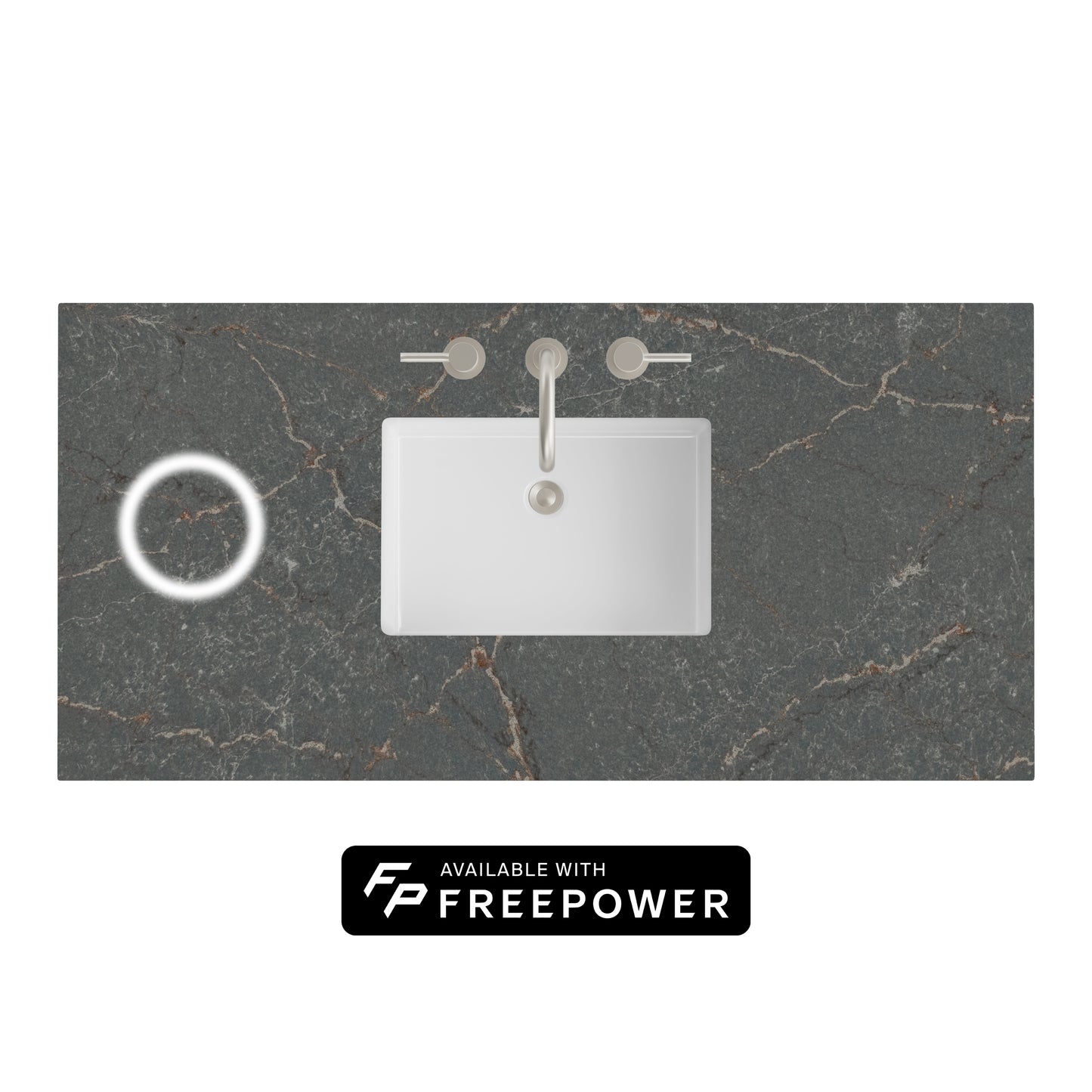 James Martin Vanities 48" Parisien Bleu Single 3cm Top With Sink and FreePower Wireless Charger