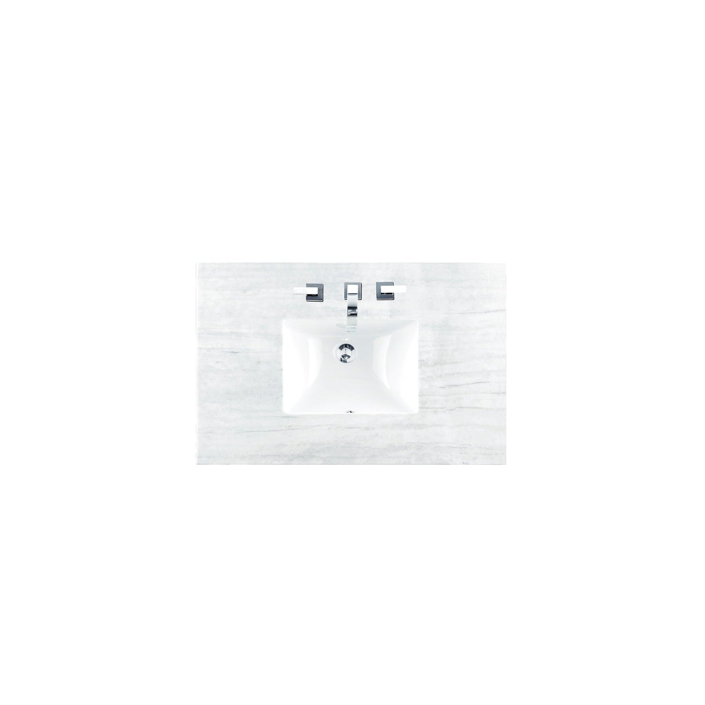 James Martin Vanities Castilian 36" Aged Cognac Single Vanity With 3cm Arctic Fall Solid Surface Top