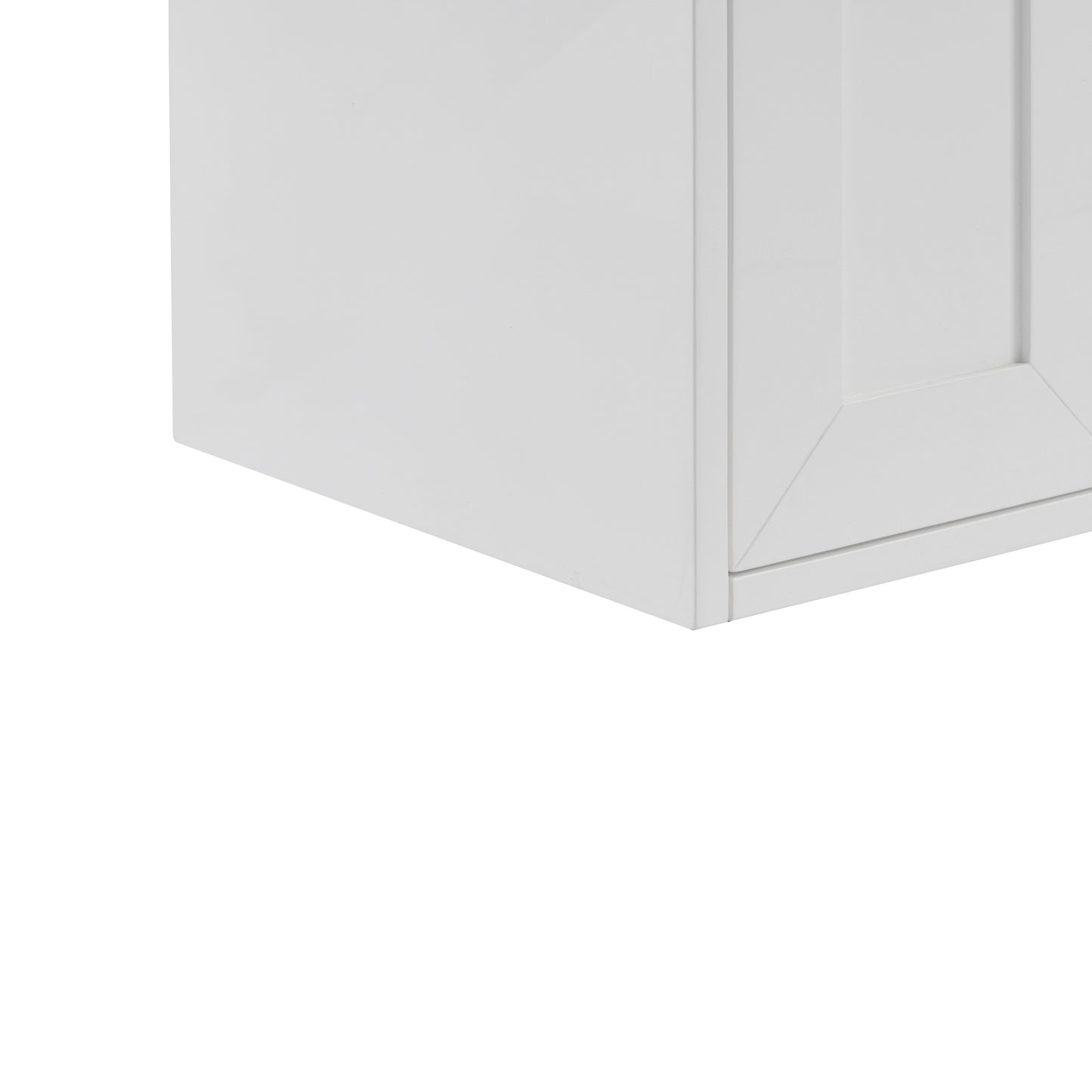 James Martin Vanities Chianti 20" Glossy White Matte Black Base Single Cabinet