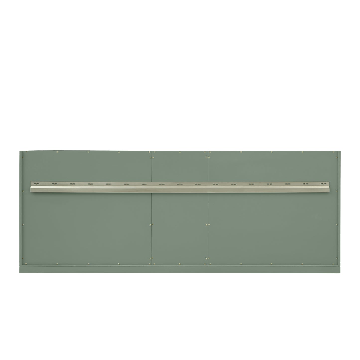 James Martin Vanities Chicago 72" Smokey Celadon Double Vanity With 3cm Victorian Silver Silestone Top