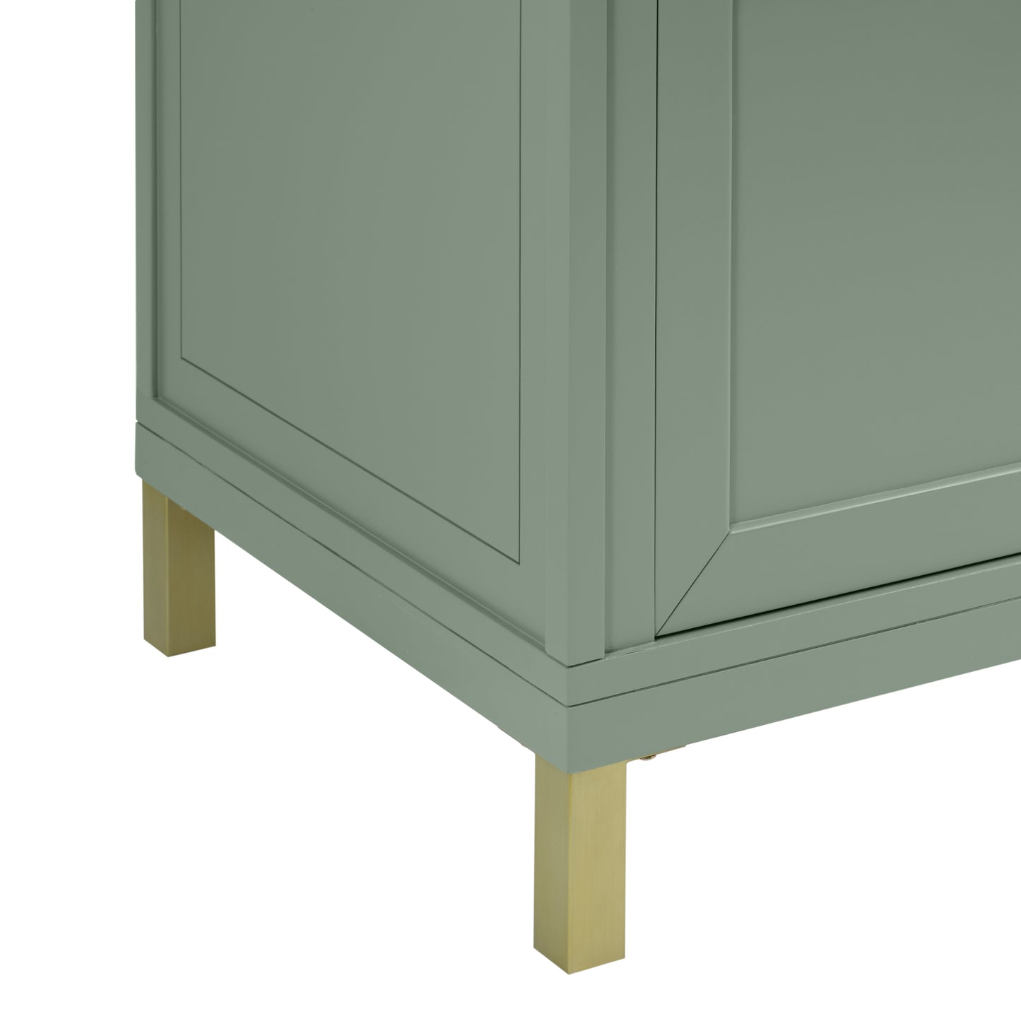 James Martin Vanities Chicago 72" Smokey Celadon Double Vanity With Single Hole 3cm White Zeus Silestone Top and Backsplash