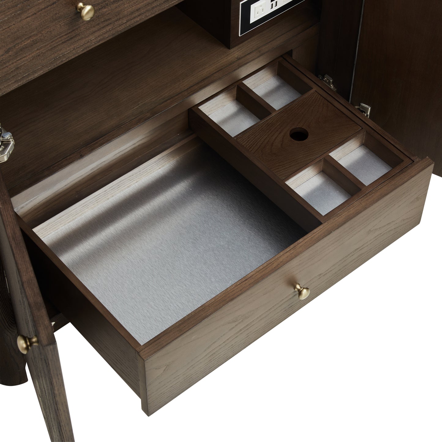 James Martin Vanities Gracyn 36" Sable Single Vanity With 3cm White Zeus Quartz Widespread Top