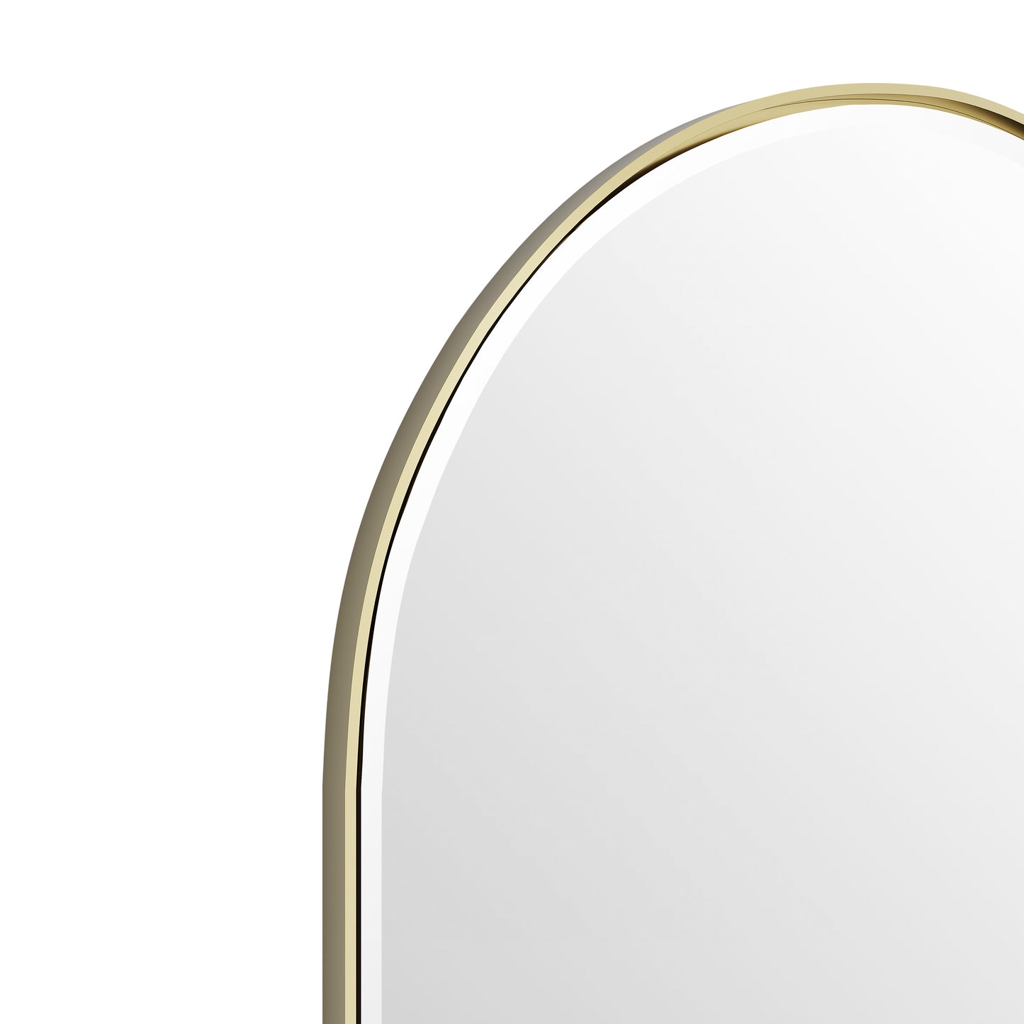 James Martin Vanities Rohe 24" Champagne Brass Arched Mirror