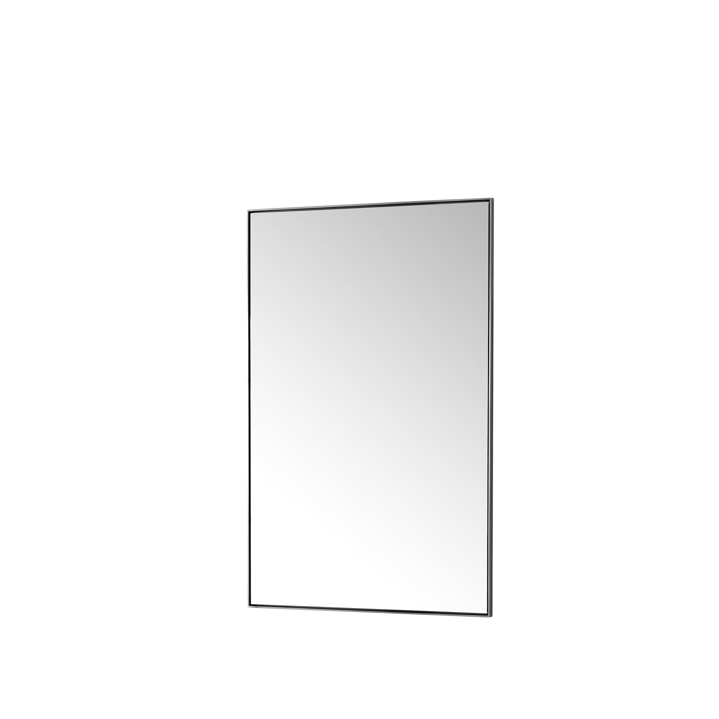 James Martin Vanities Rohe 26" Satin Nickel Rectangular Mirror