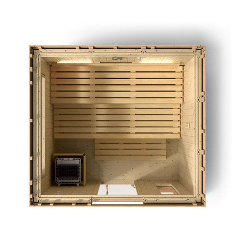 Kohler C2 5 Persons Douglas Fir Outdoor Sauna Kit