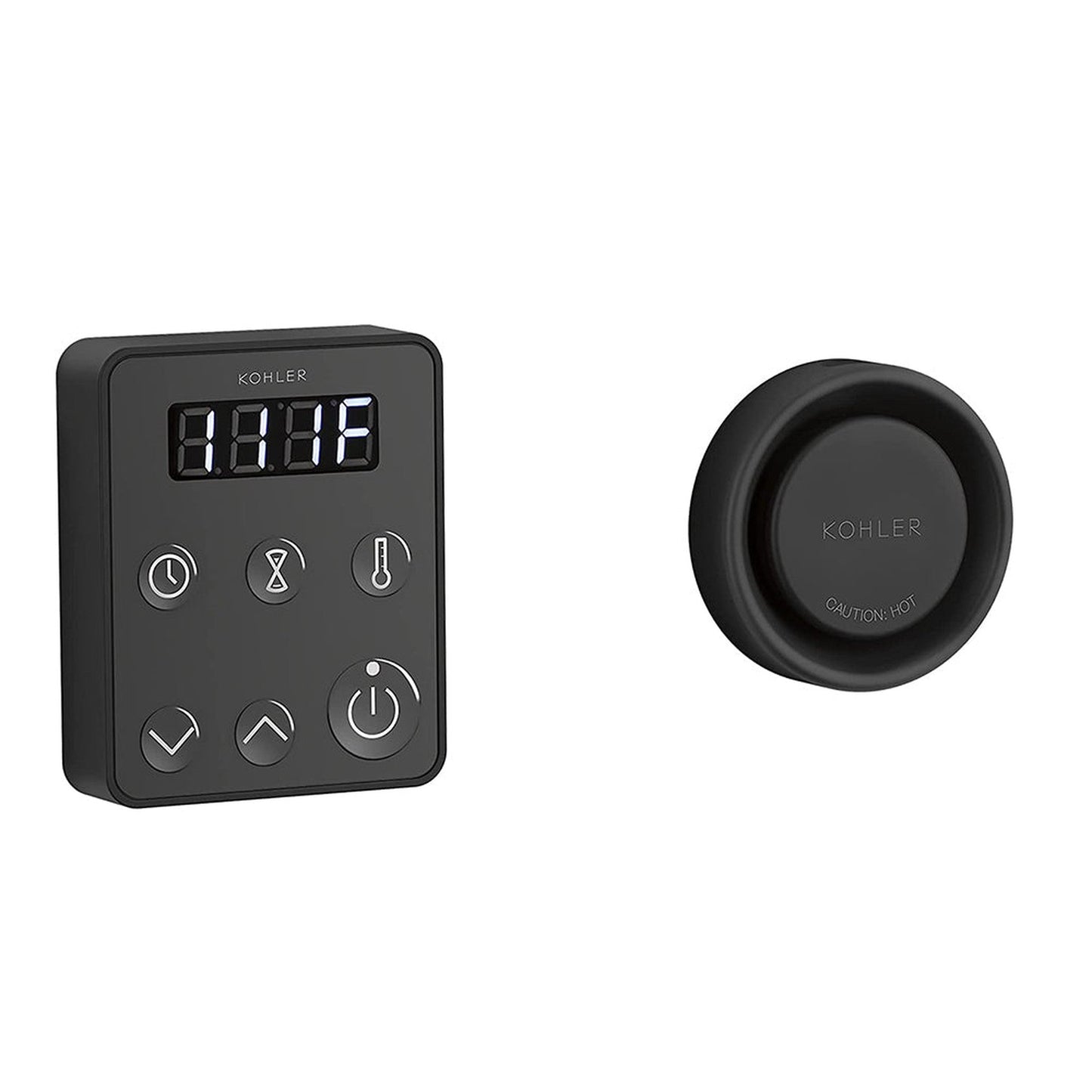 Kohler Invigoration Matte Black Brass Steam Generator Control Kit