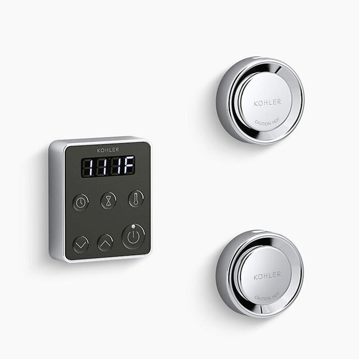 Kohler Invigoration Polished Chrome Brass Tandem Steam Generator Control Kit