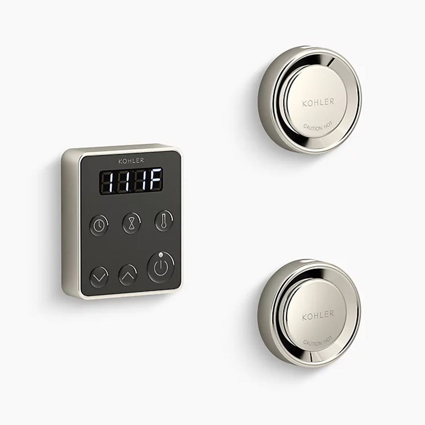 Kohler Invigoration Vibrant Polished Nickel Brass Tandem Steam Generator Control Kit