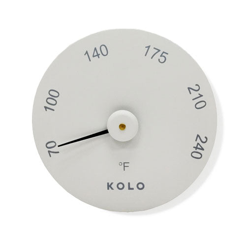 Kolo White Sauna Degrees Fahrenheit Thermometer