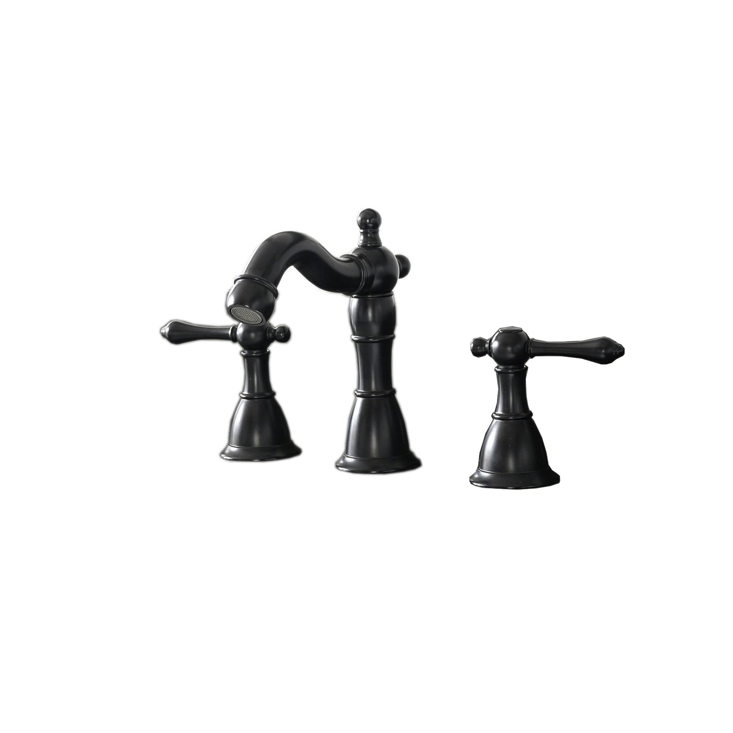 Legion Furniture ZL20518 Matte Black Widespread Faucet With Drain