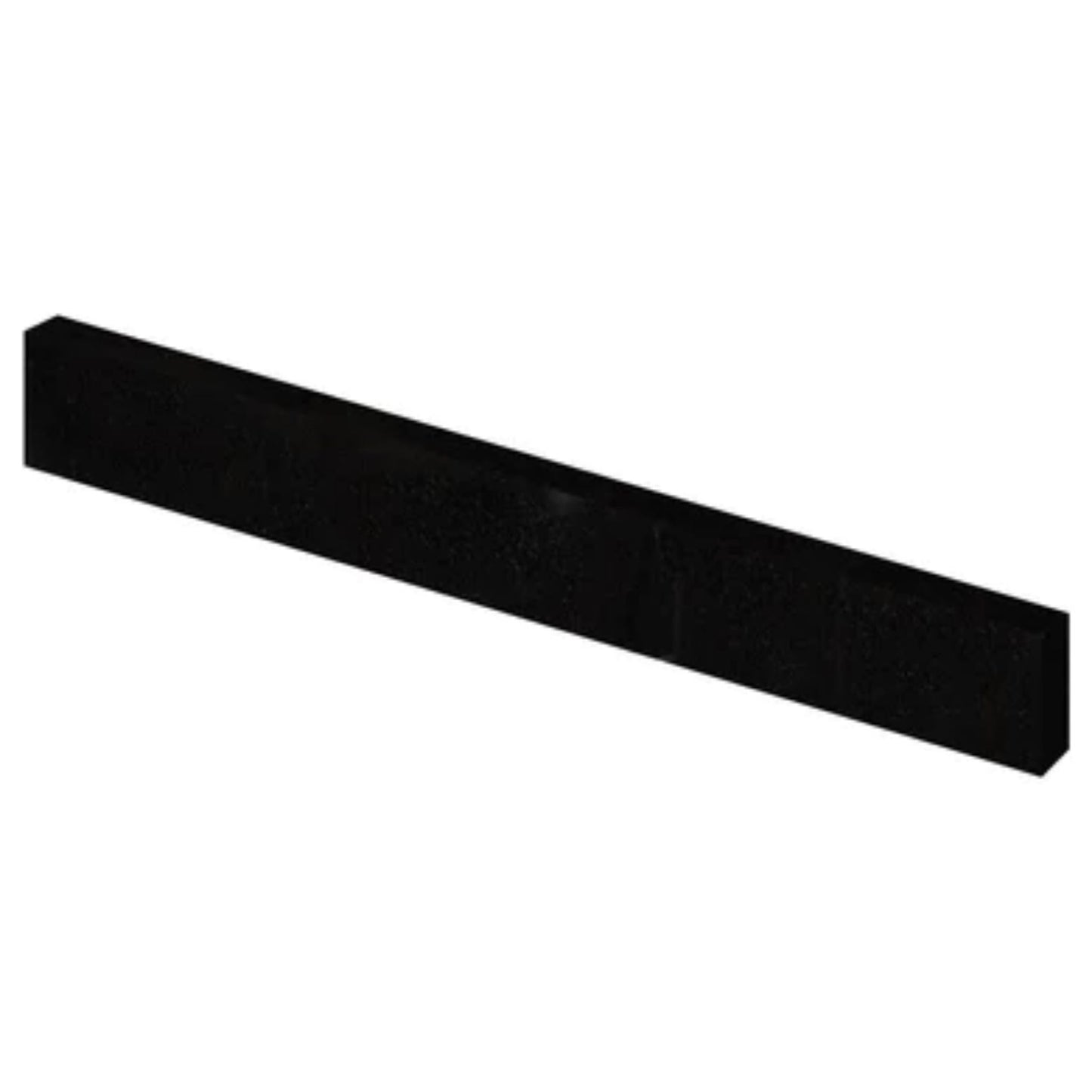LessCare 21 1/4" x 4" Absolute Black Granite Side Splash
