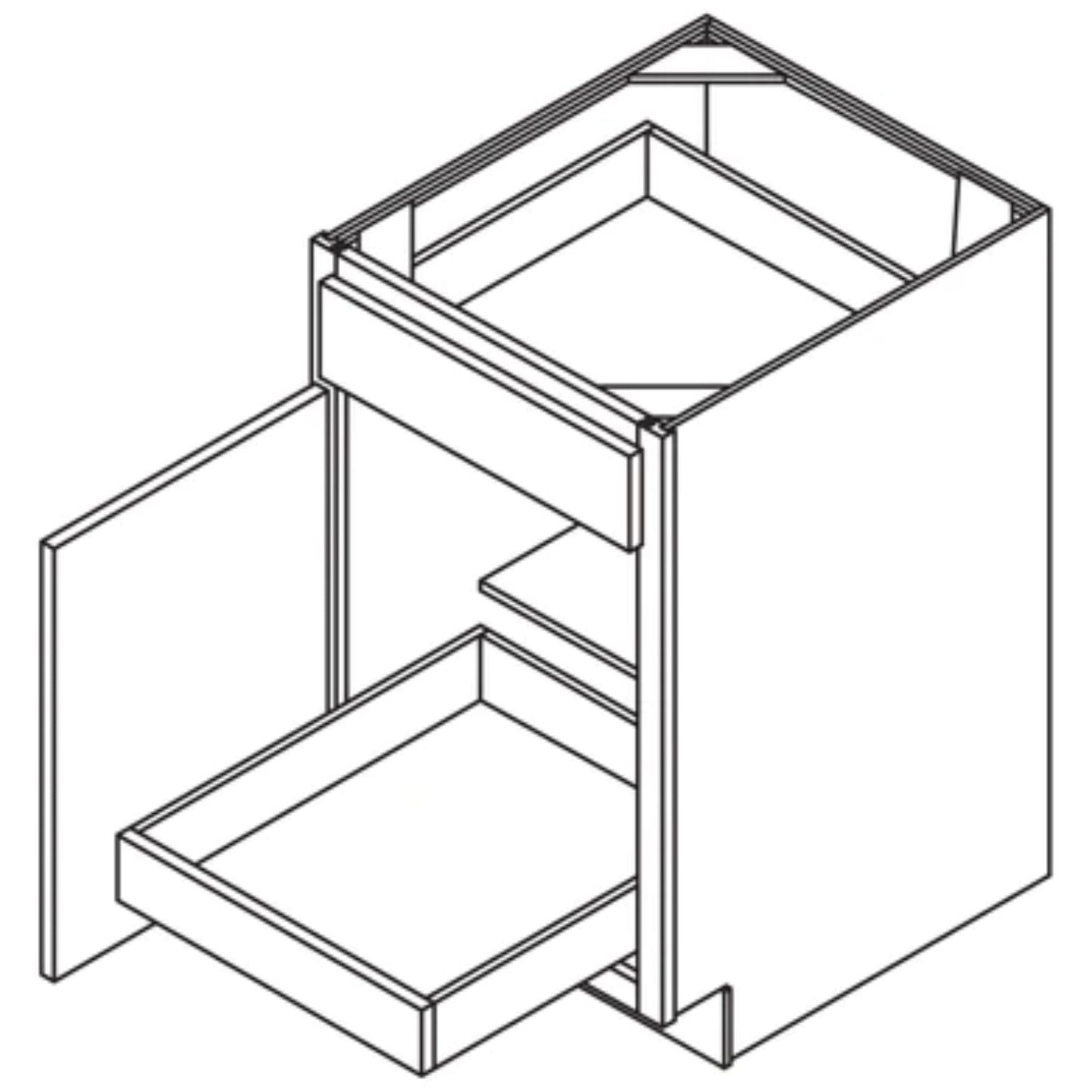LessCare 21" Colonial Gray Rollout Cabinetry Drawer Upgrade