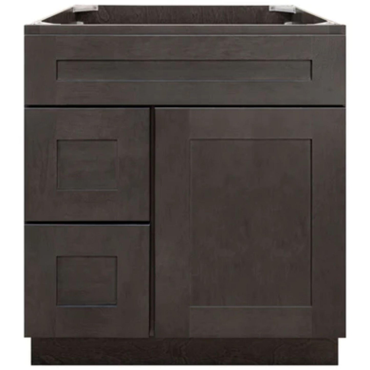 LessCare 24" x 34.5" x 21" Espresso Shaker Vanity Sink Base Cabinet