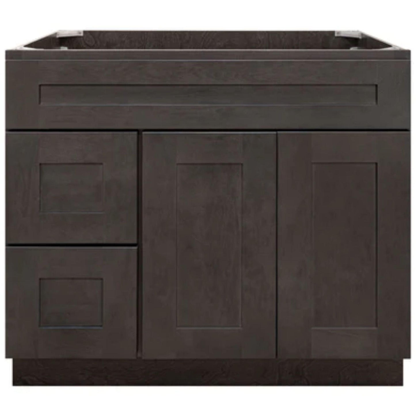 LessCare 30" x 34.5" x 21" Espresso Shaker Vanity Sink Base Cabinet