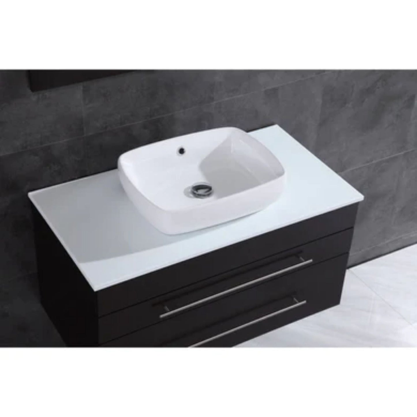 LessCare 36" Espresso Vanity Cabinet Modern