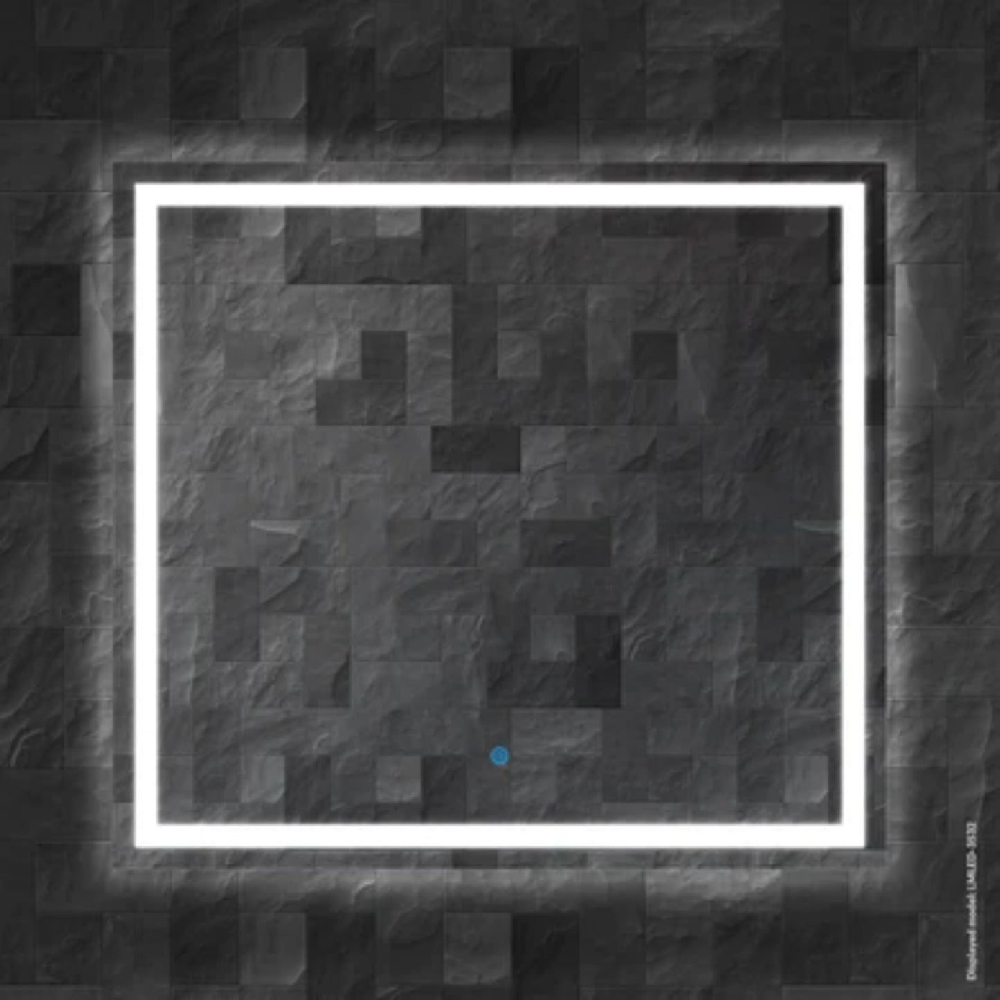 LessCare 41" x 32" Modern Super White LED Front/Backlit Frameless Mirror - Touch Sensors and Defogger