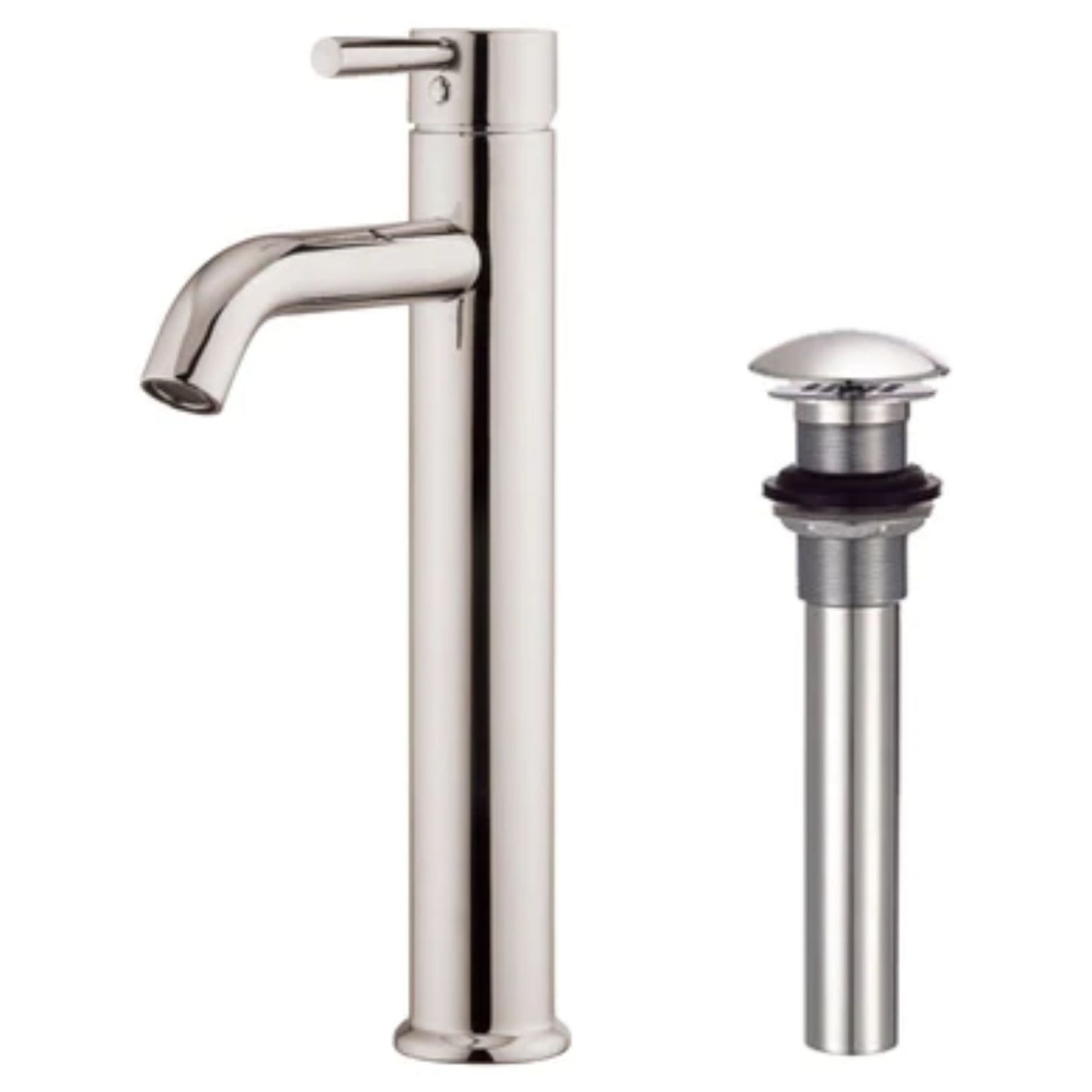 LessCare Brushed Nickel Finish Single Hole Bathroom Faucet - LB8B
