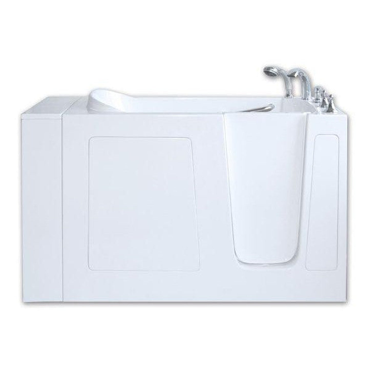 Mobility Bathworks 26"W x 53"L x 36"H Walk-In Right Hand Water Jetted Tub -White