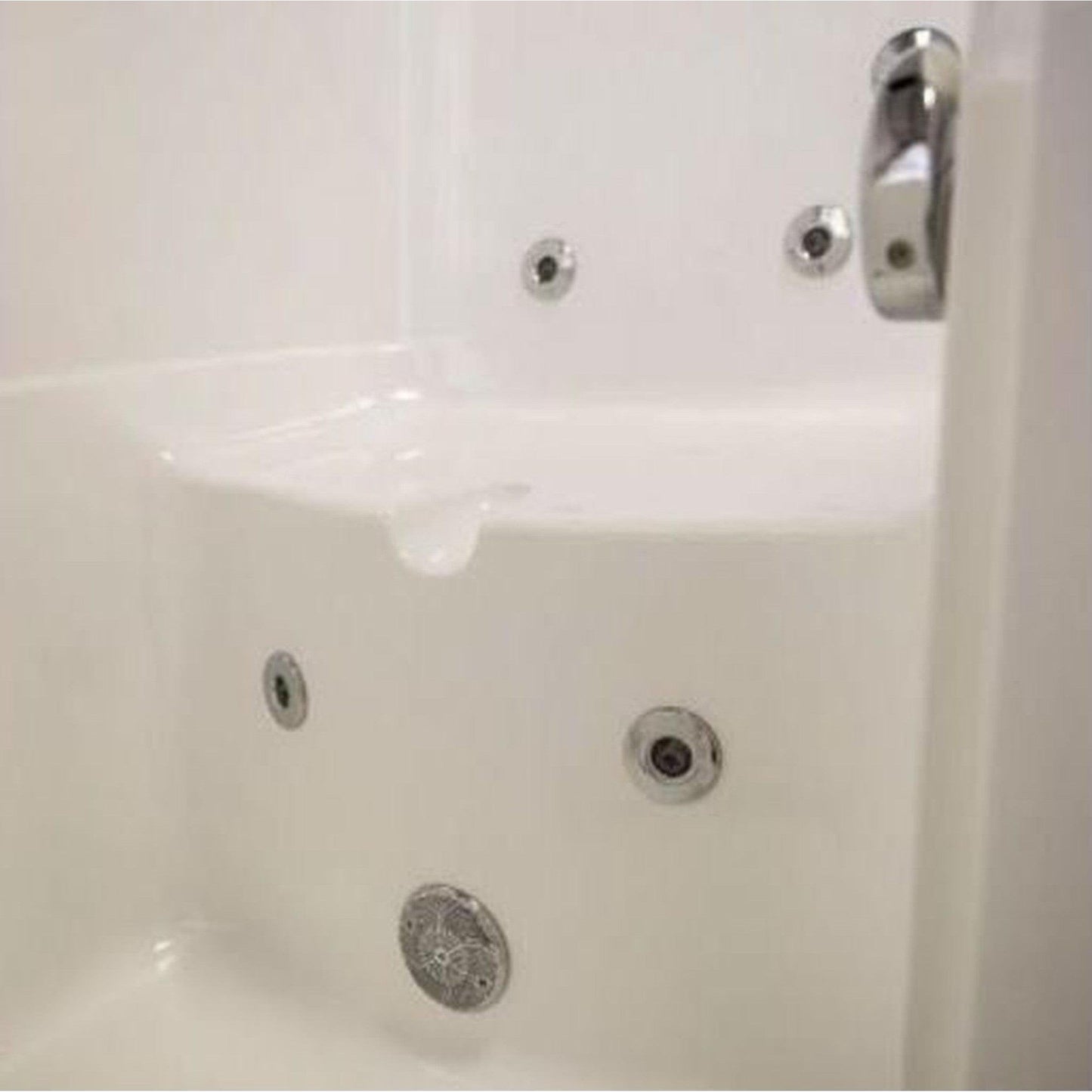 Mobility Bathworks 35"W x 55"L x 41"H Walk-In Left Hand Water Jetted Tub