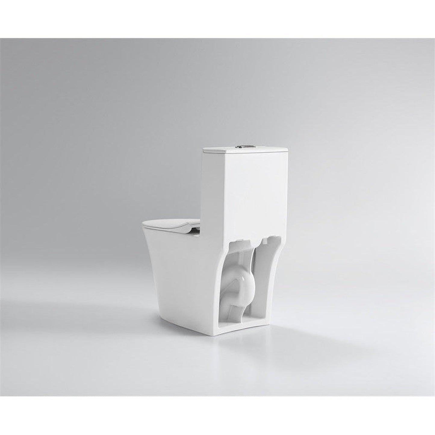 Moreno BENO White Dual Flush Elongated Toilet
