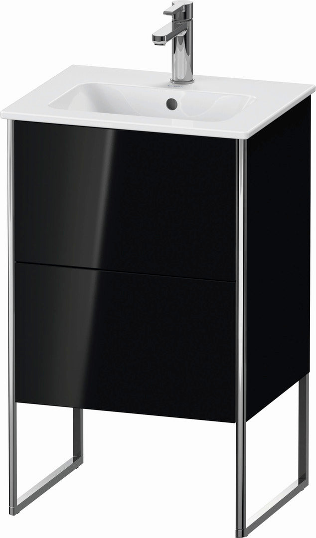 Duravit XSquare 20" Black Two Drawer Floorstanding Vanity Unit (XS445704040)