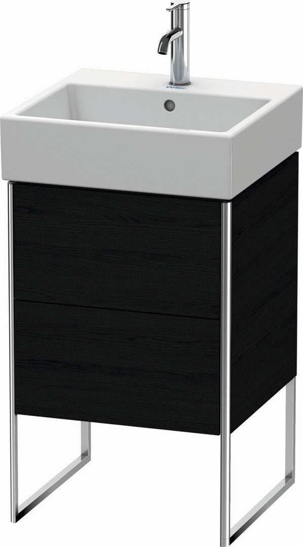 Duravit XSquare 19" Oak Black Two Drawer Floorstanding Vanity Unit (XS447201616)