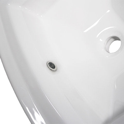 Nantucket Sinks Great Point DI-2320-R8 23" Rectangular Drop-In Ceramic Vanity Sink