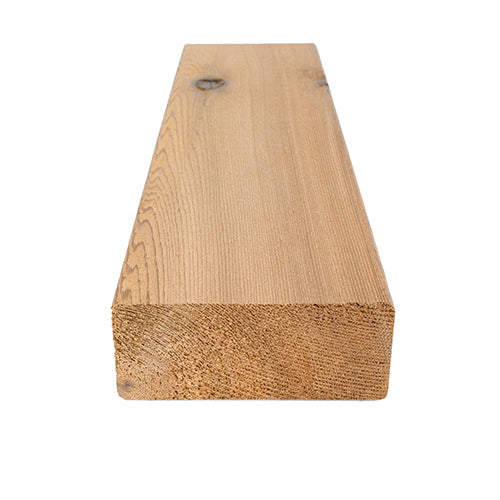 PROSAUNAS Cedar 2" x 4" x 8' Natural Cedar Wood Select Tight Knot, Smooth 4 Sides Eased Edges Sauna Wall Panelling