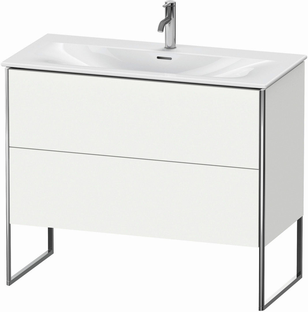 Duravit XSquare 40" White Matt Two Drawer Floorstanding Vanity Unit (XS452501818)