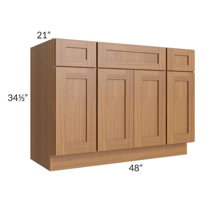 RTA Artisan Walnut Shaker 48" Bathroom Vanity