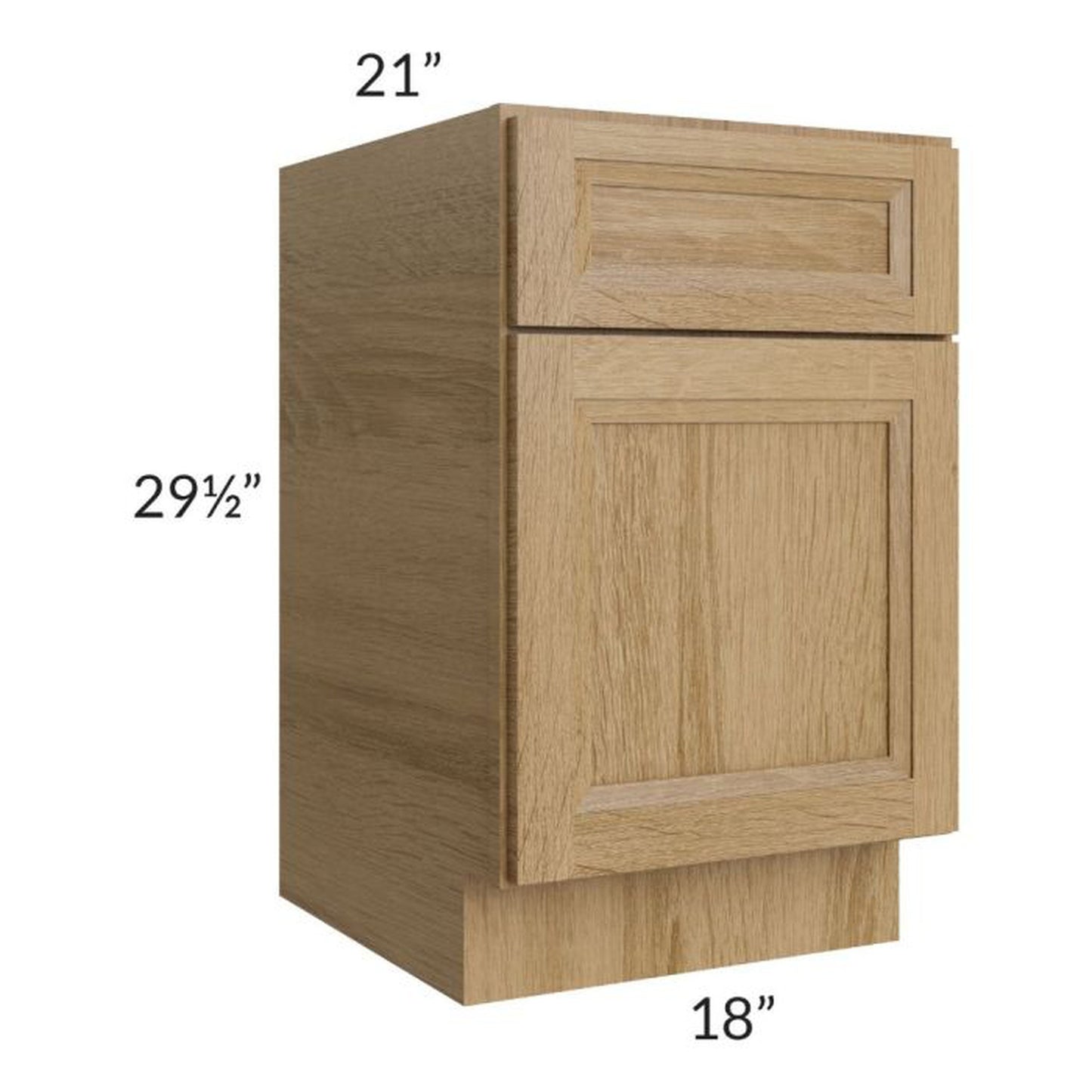 RTA Catalina Toffee 18" Drawer File Base Cabinet