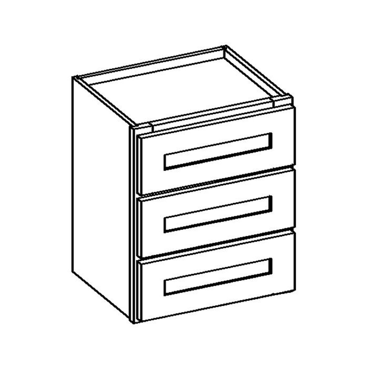 RTA Linen Shaker 24" Vanity Countertop Cabinet