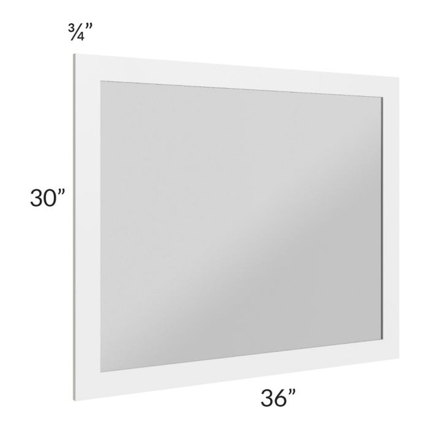 RTA Stratton White Shaker 30" x 36" Vanity Mirror