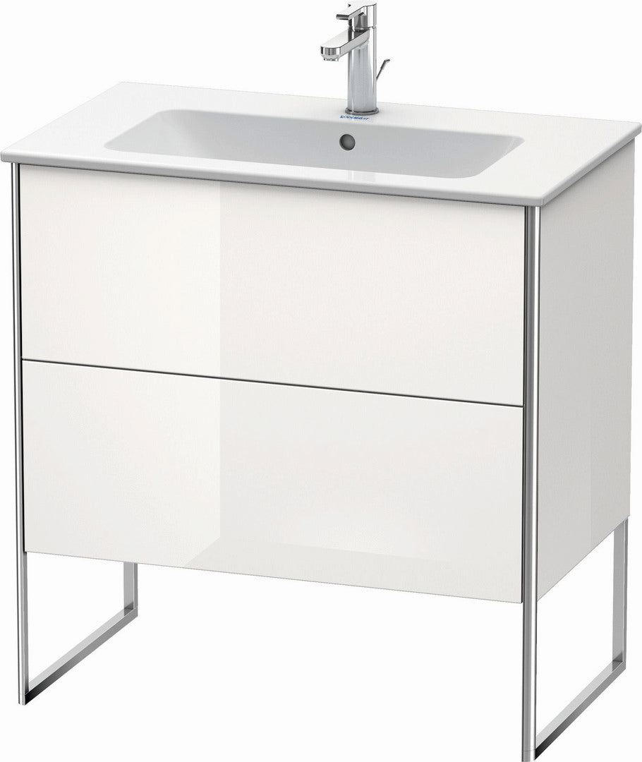 Duravit XSquare 32" White Two Drawer Floorstanding Vanity Unit (XS444608585)