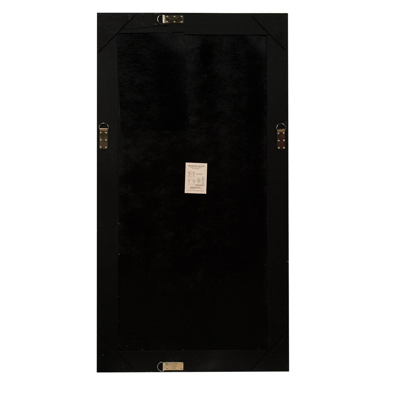 SBC Decor Mayfair Leaner 36" x 67" Wall-Mounted Wood Frame Dresser Mirror In Antique Gold Finish